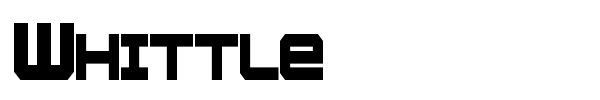 Whittle font preview